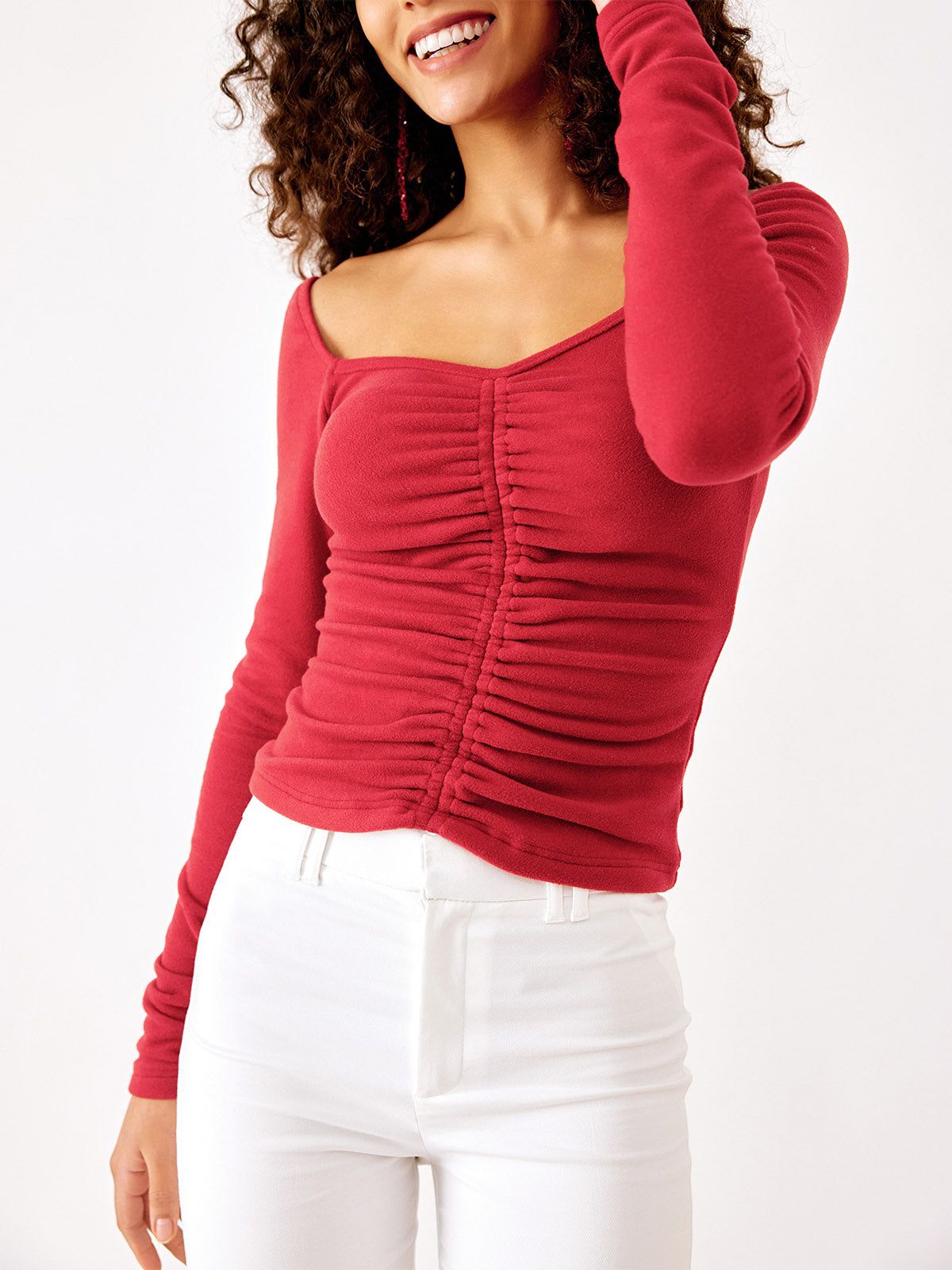 Eco-Mousse® Sweetheart Neckline Thermal Top sold by ogl move product image thumbnail 4