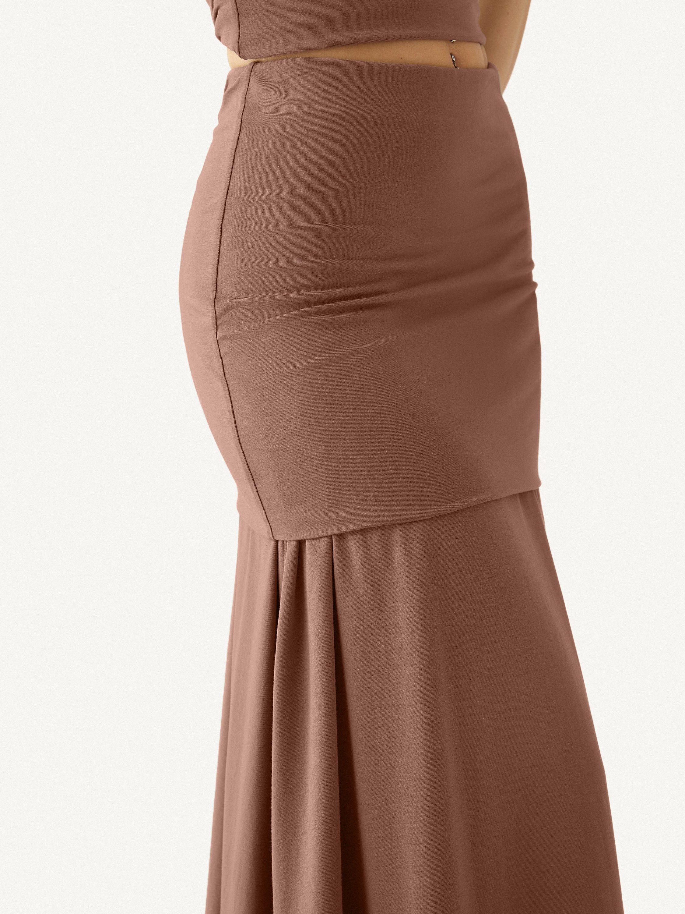 Cotton Jersey Slit Skirt sold by ogl move product image thumbnail 4