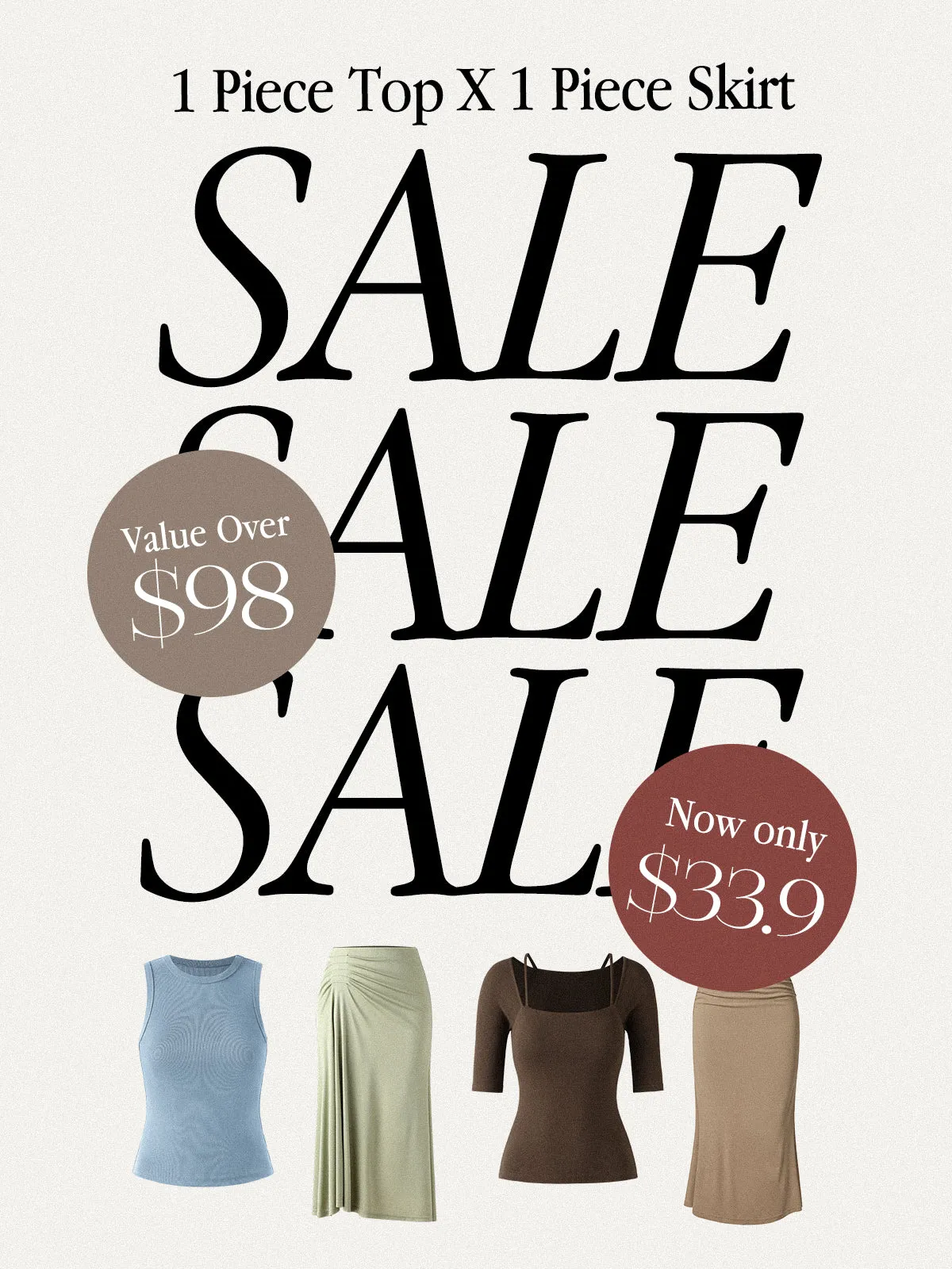 Mystery Box——1Pc Top & 1Pc Skirt sold by ogl move