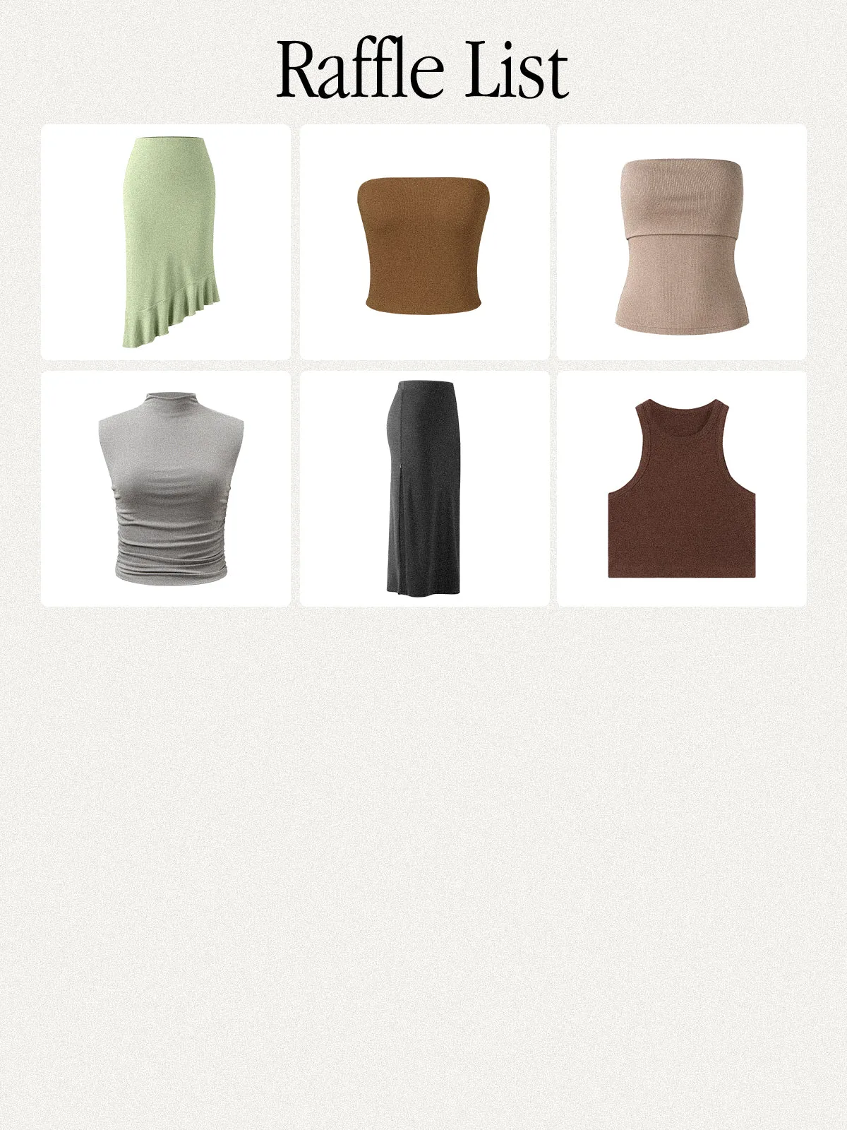 Mystery Box——1Pc Top & 1Pc Skirt sold by ogl move product image thumbnail 3