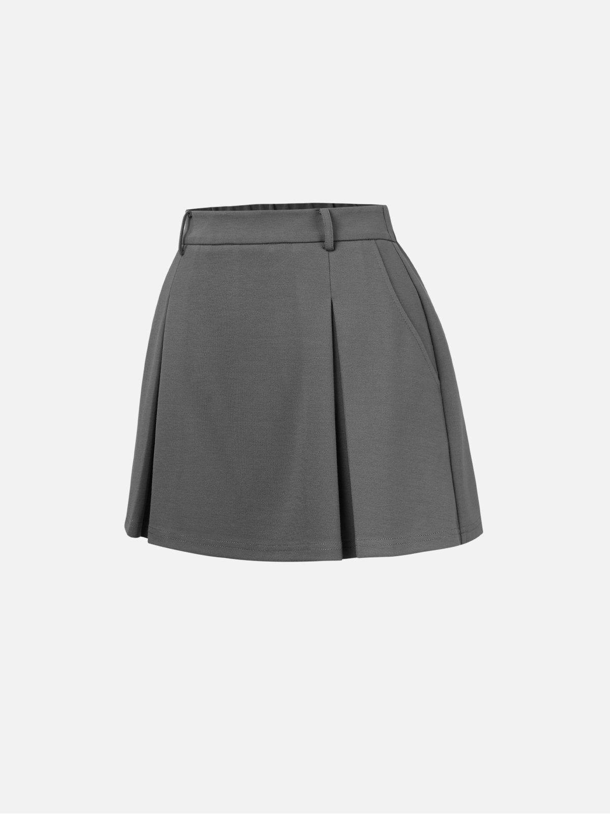 Wide Pleats Workwear Short Skorts with Pockets sold by ogl move product image thumbnail 6