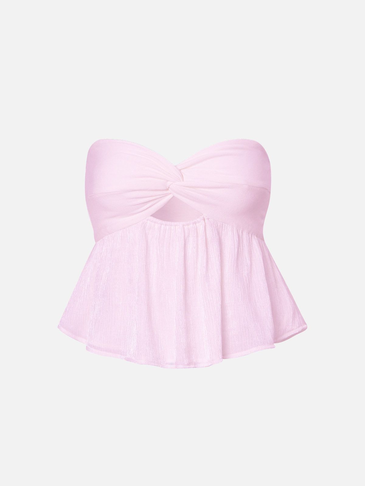 Silk-Like Sweet Bow Tube Top sold by ogl move
