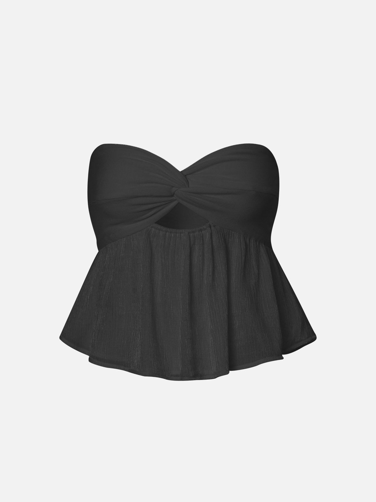 Silk-Like Sweet Bow Tube Top sold by ogl move product image thumbnail 2