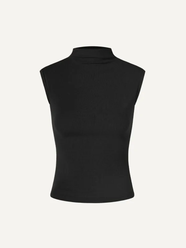 Eco-Mousse® Ribbed Mock-Neck T-Shirt sold by ogl move