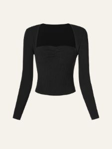Velvety Touch Ribbed Shrug & Front Ruched Tube Top 2Pcs Set sold by ogl move