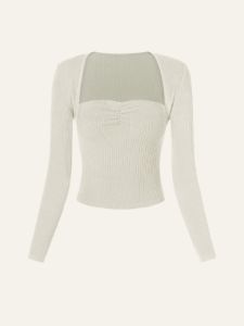 Velvety Touch Ribbed Shrug & Front Ruched Tube Top 2Pcs Set sold by ogl move
