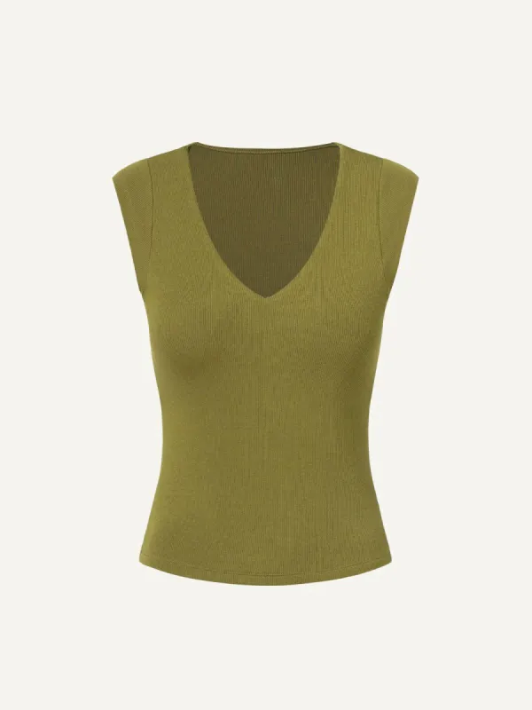 Eco-Mousse® Thermal V-Neck Brami Tank sold by ogl move