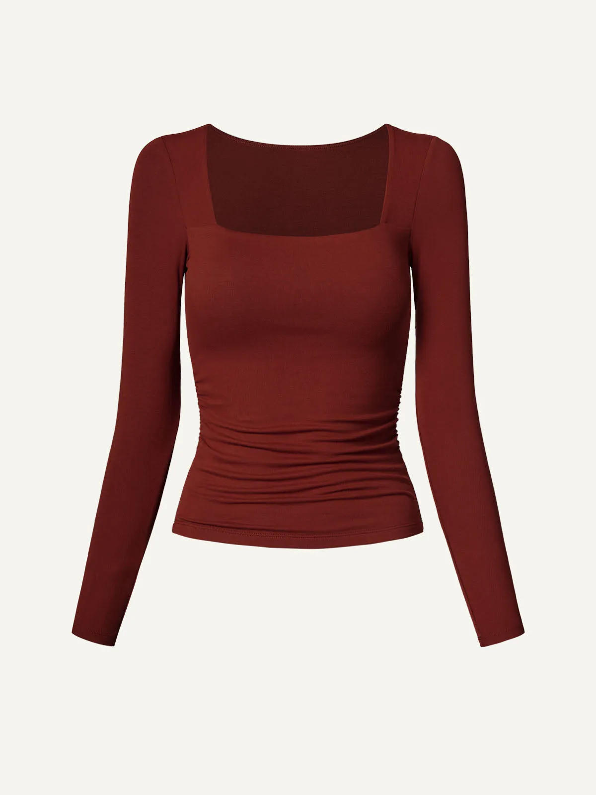 Square Neck Ruched Brami Top sold by ogl move product image thumbnail 3