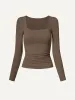 Square Neck Ruched Brami Top sold by ogl move