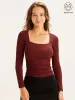 Square Neck Ruched Brami Top sold by ogl move