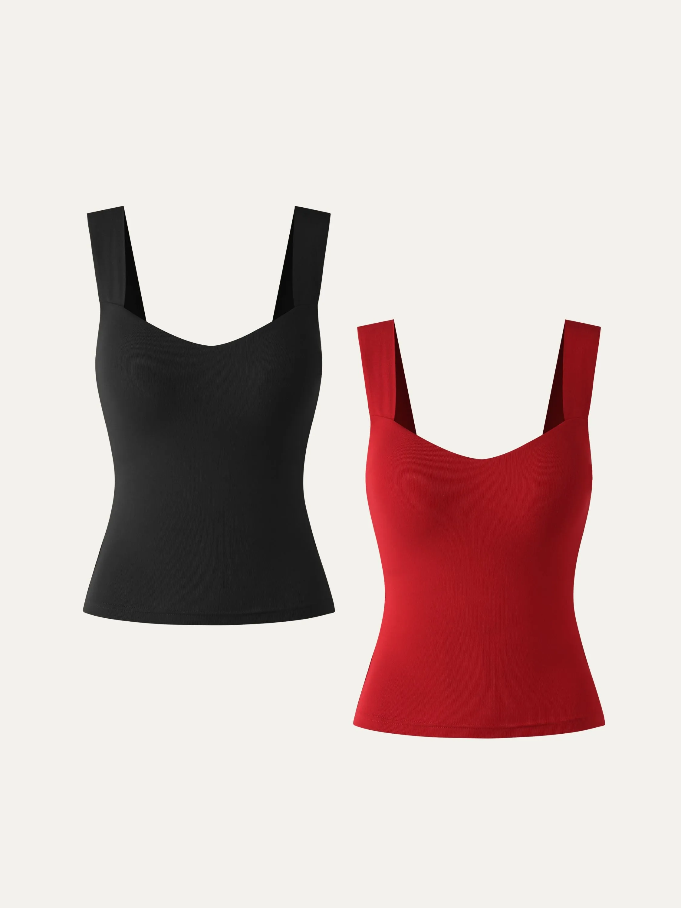 Sweetheart Wide Strap Brami Tank 2Pcs Set sold by ogl move