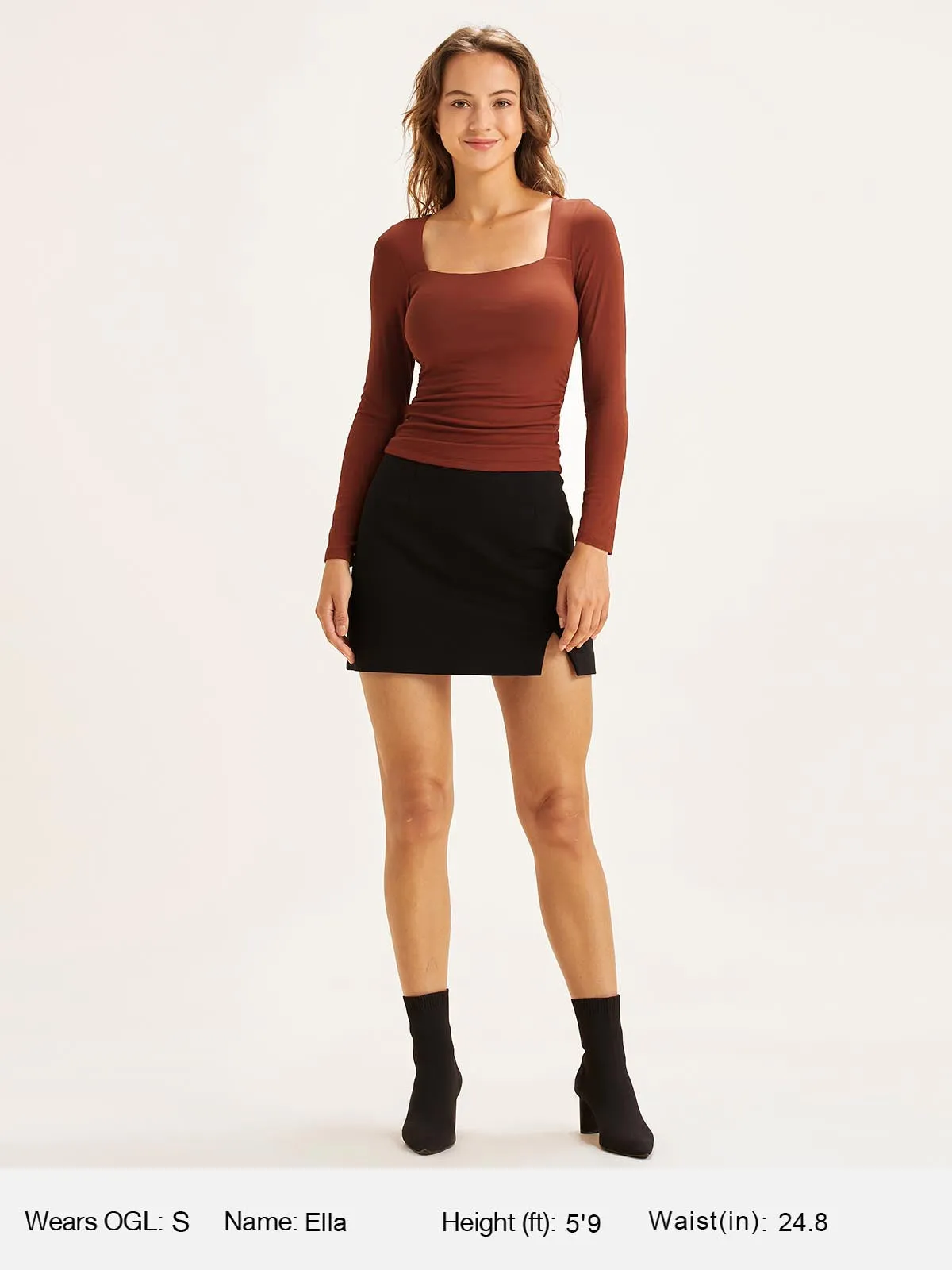 Eco-SkinKiss®2.0 Square Neck Ruched Brami Top sold by ogl move product image thumbnail 5