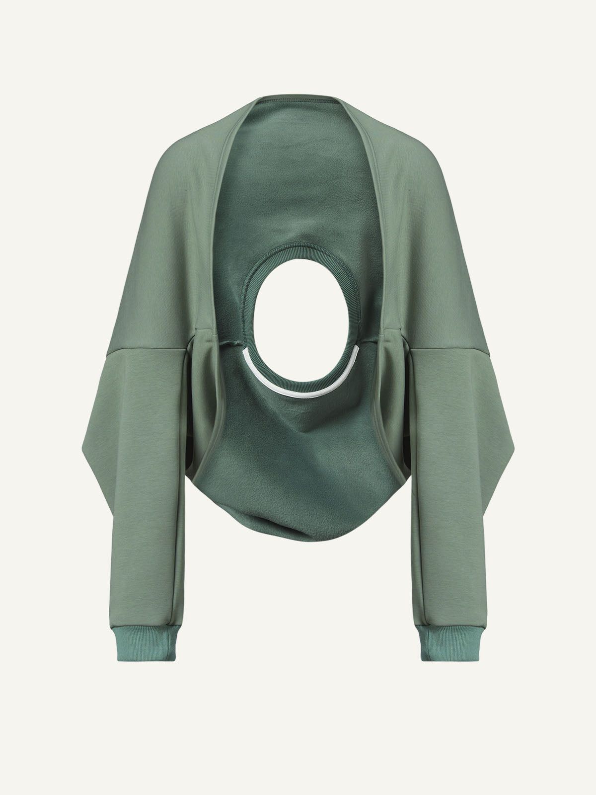 Cropped Fleece Crew Neck Sweatshirt & Premium Fleece Seamless Jogger 2Pcs Set sold by ogl move product image thumbnail 4