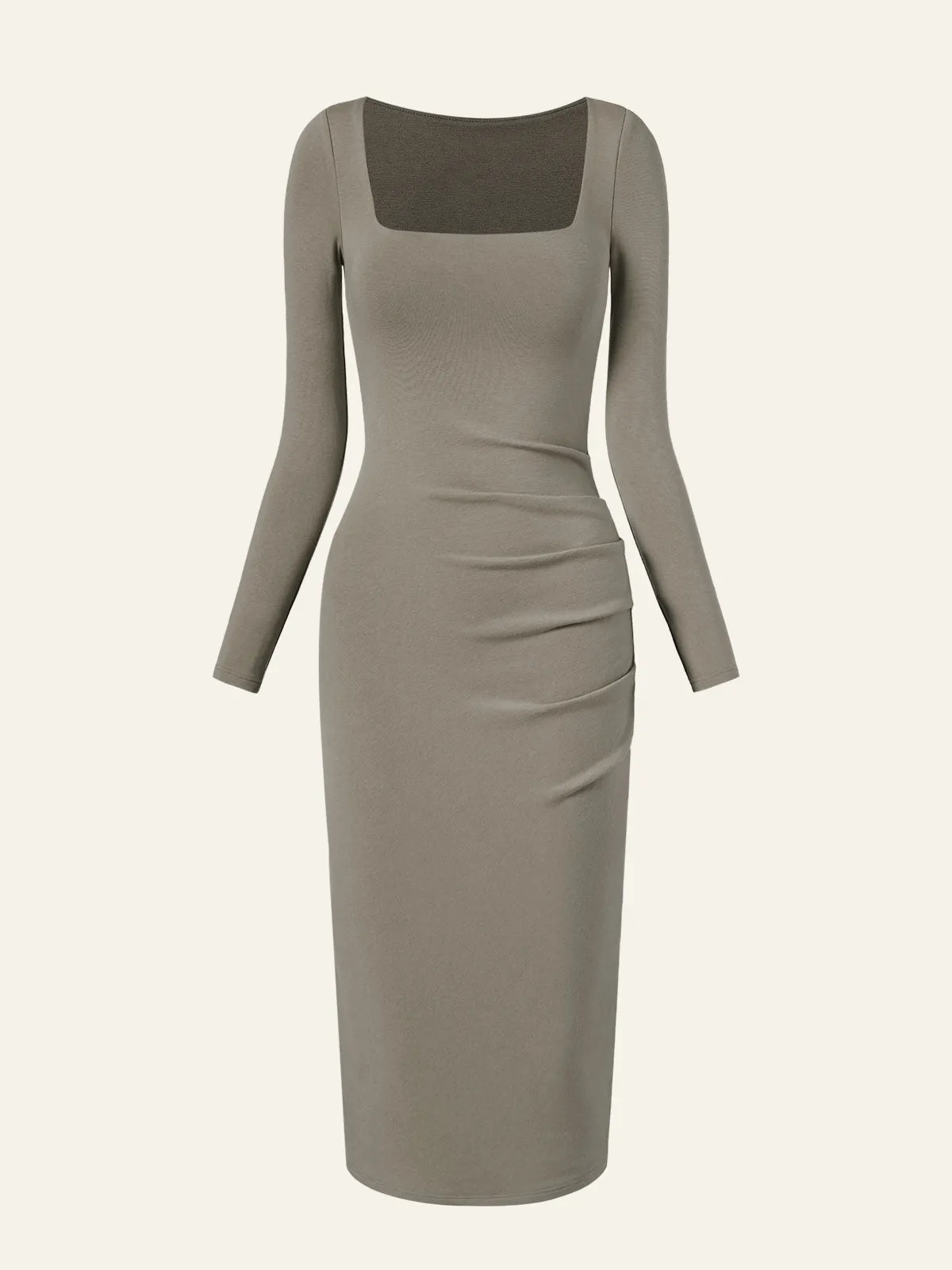 Side Ruched Shelf-Bra Dress sold by ogl move