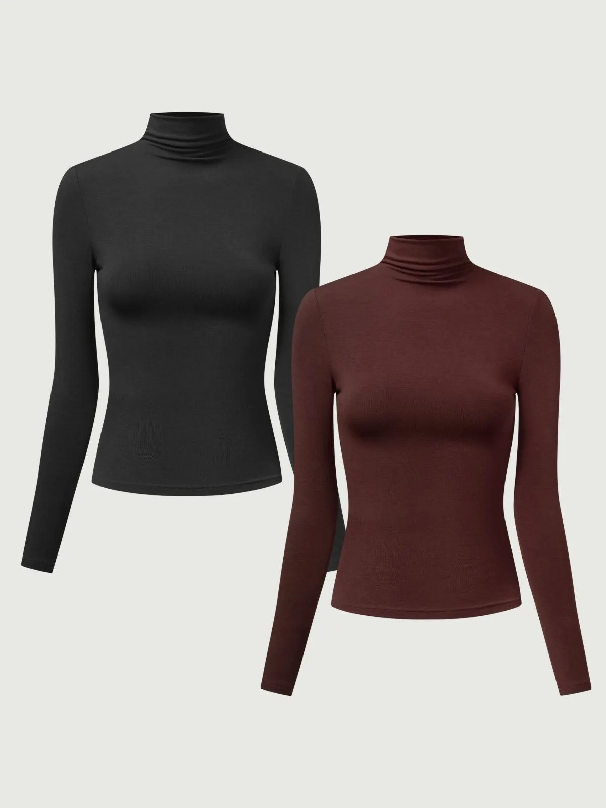 Eco-MiyaMoon® Everyday Mockneck Top 2Pcs Set sold by ogl move