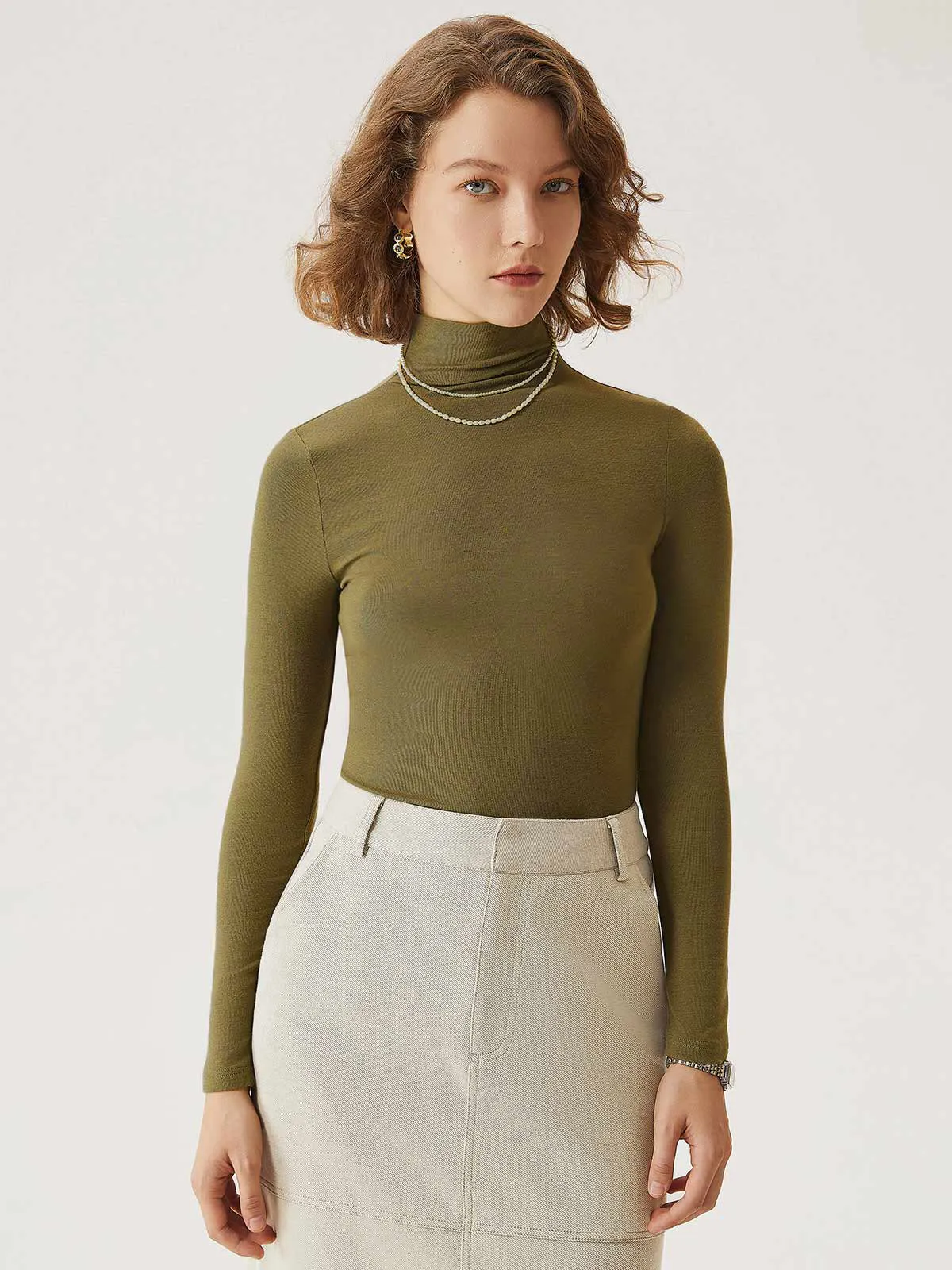 Eco-MiyaMoon® Everyday Mockneck Top 2Pcs Set sold by ogl move product image thumbnail 2