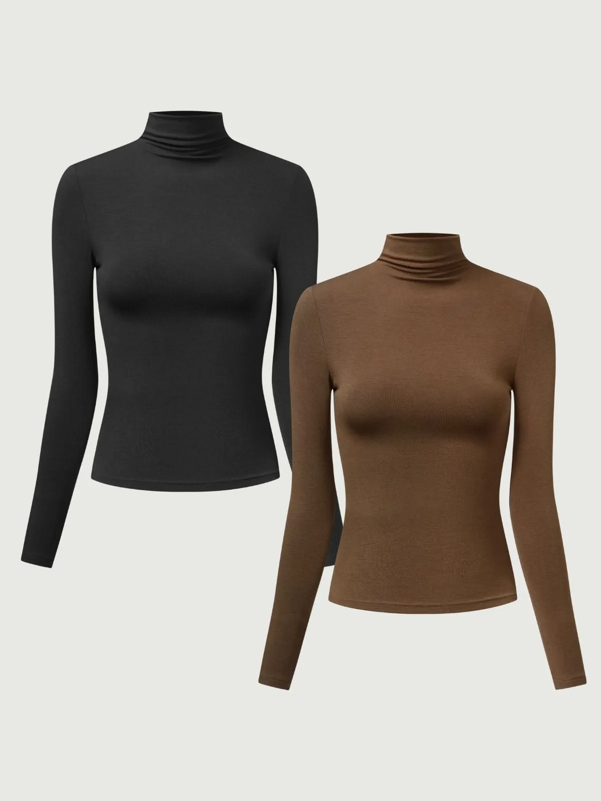 Eco-MiyaMoon® Everyday Mockneck Top 2Pcs Set sold by ogl move product image thumbnail 4