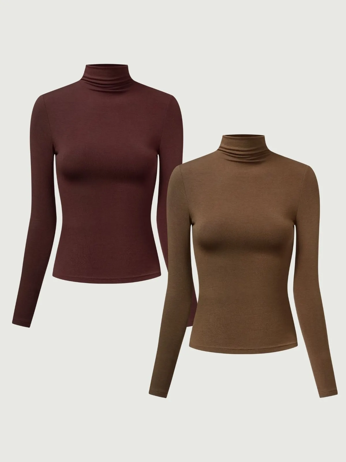 Eco-MiyaMoon® Everyday Mockneck Top 2Pcs Set sold by ogl move product image thumbnail 5