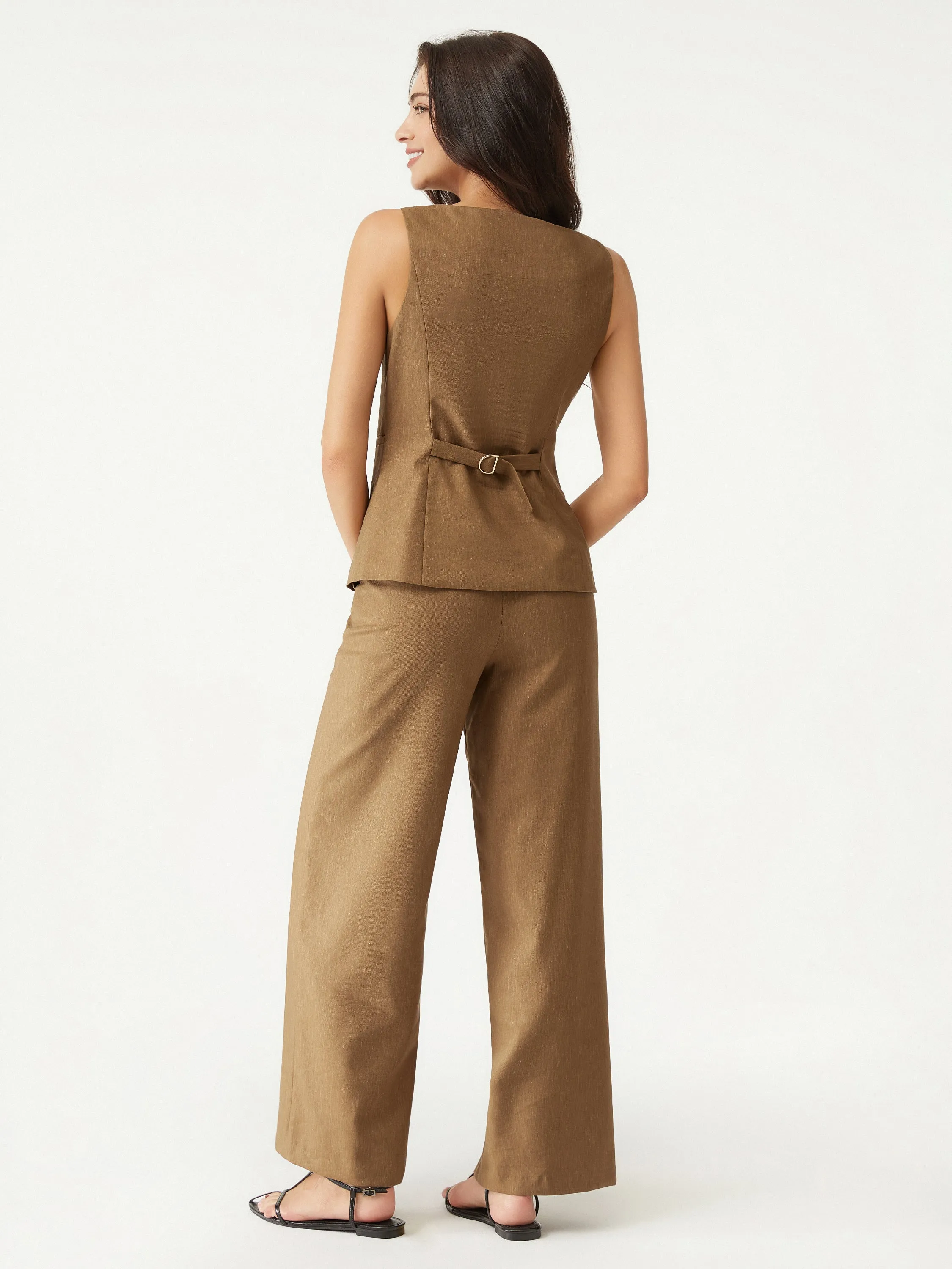 Suit Set Boat-Neck Structured Vest & The Efficient Fine Tuning Trouser sold by ogl move product image thumbnail 3