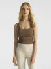 Ruched Sides Square Brami Tank Top sold by ogl move