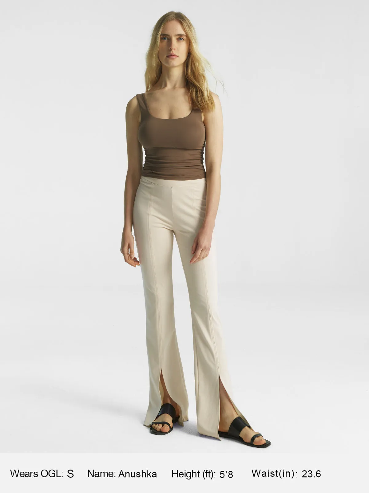 Ruched Sides Square Brami Tank Top sold by ogl move product image thumbnail 5