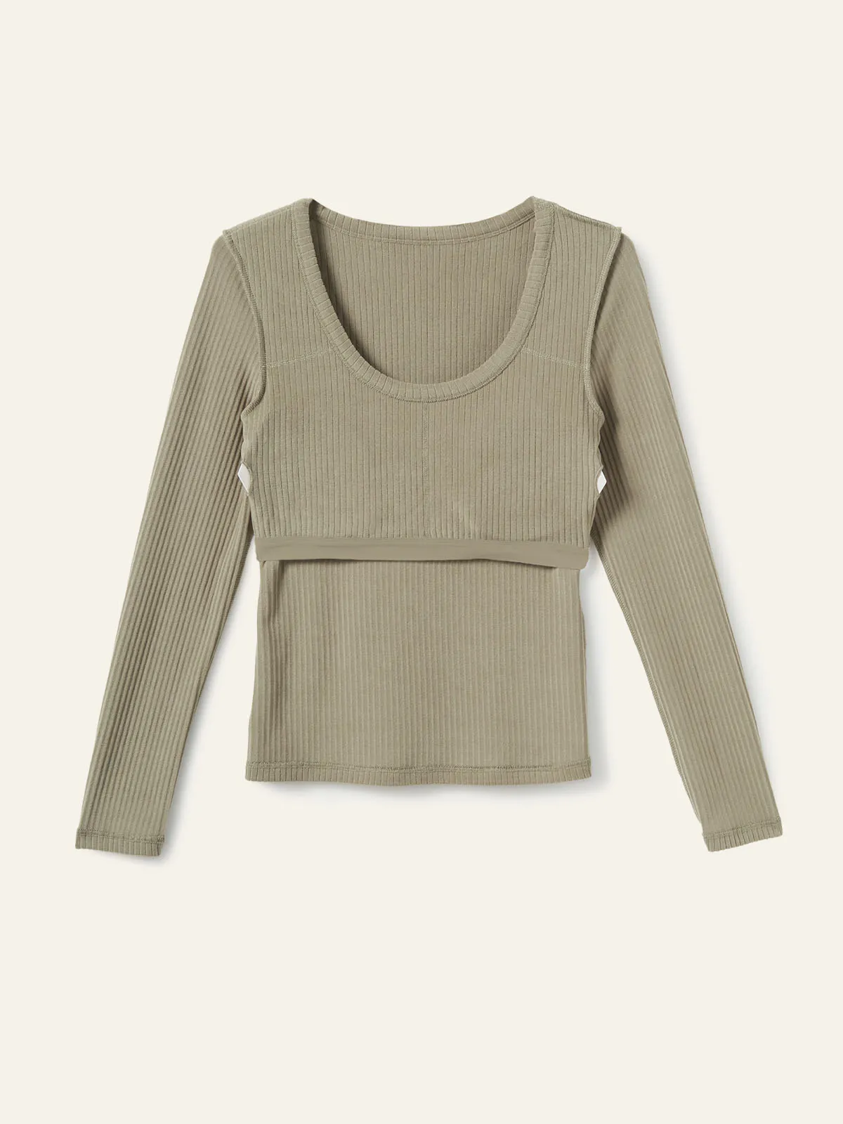 Velvety Touch Ribbed Scoop Neck Brami Top sold by ogl move product image thumbnail 3