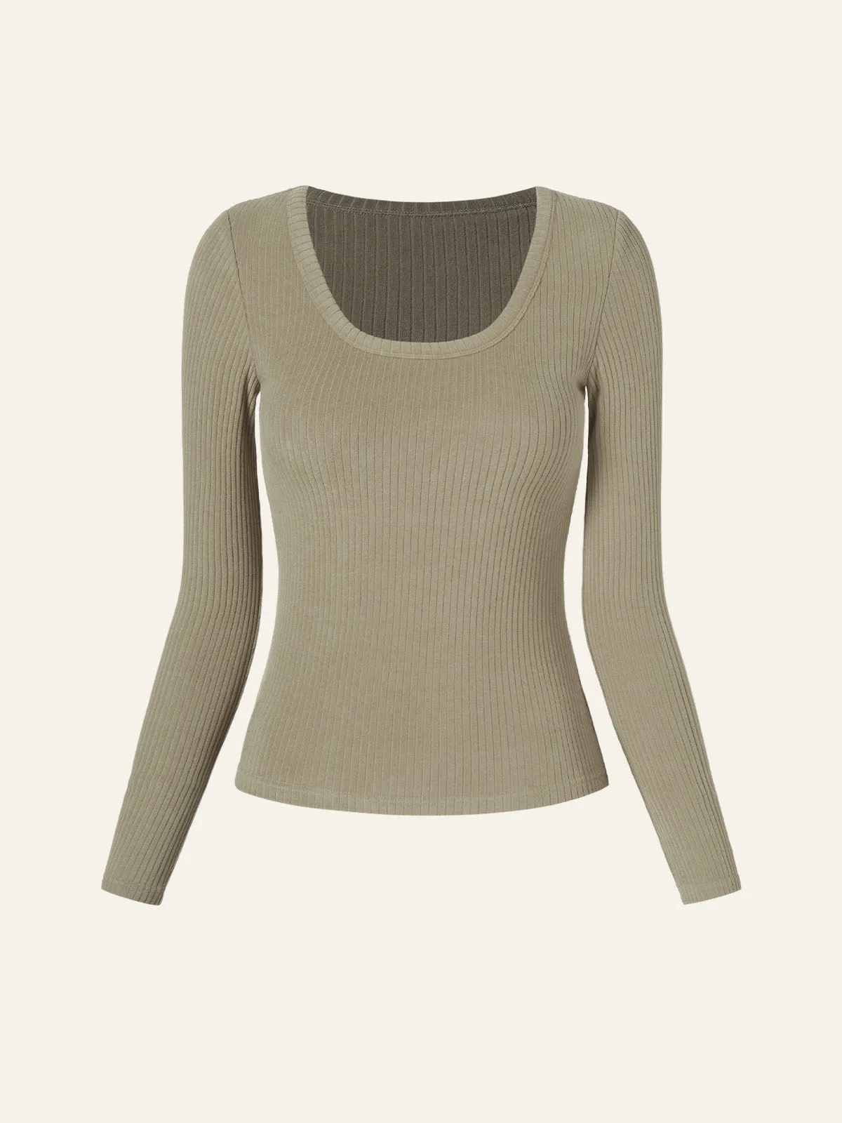 Velvety Touch Ribbed Scoop Neck Brami Top sold by ogl move product image thumbnail 2