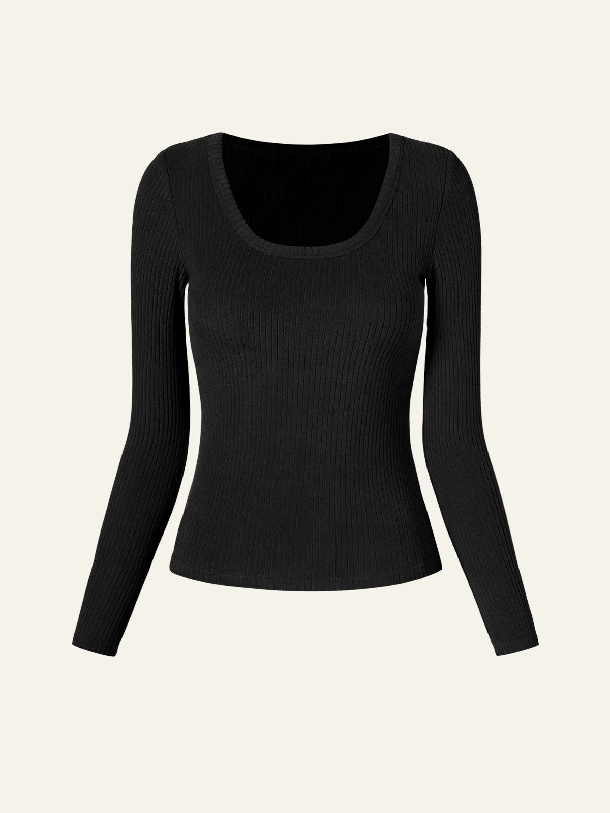 Velvety Touch Ribbed Scoop Neck Brami Top sold by ogl move product image thumbnail 5