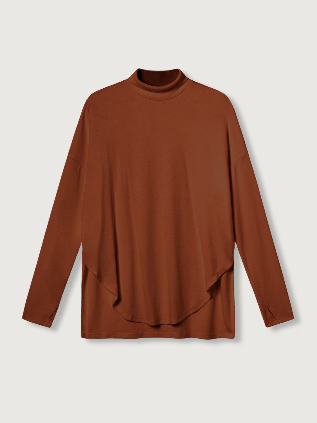 Eco-Mousse® Effortless-Chic Relaxing Turtleneck Top sold by ogl move product image thumbnail 2
