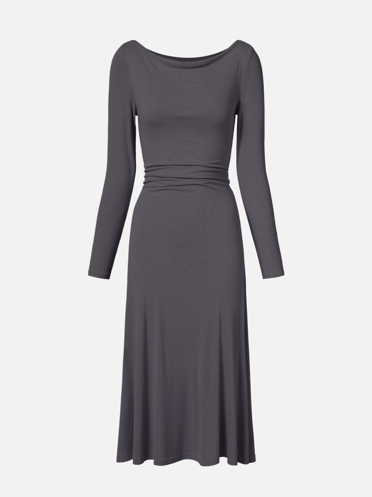 Eco-SkinKiss® Cowl Neck Long Sleeve Midi Dress sold by ogl move product image thumbnail 2