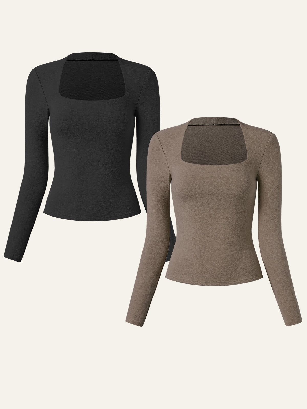 Eco-Mousse® Thermal Brushed Tapered Neck Top 2Pcs Set sold by ogl move product image thumbnail 4