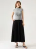 Asymmetrical Cap Sleeve Top sold by ogl move