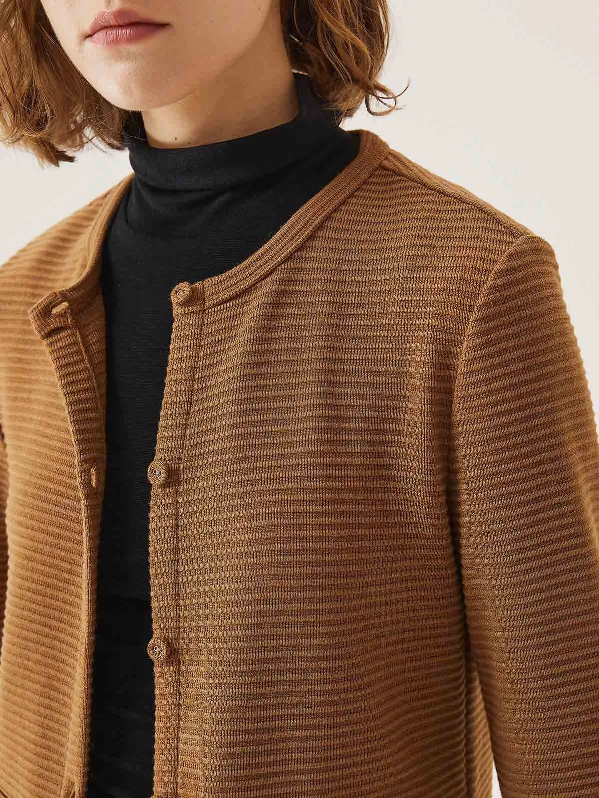 Raised Stripe Button Jacket sold by ogl move product image thumbnail 4