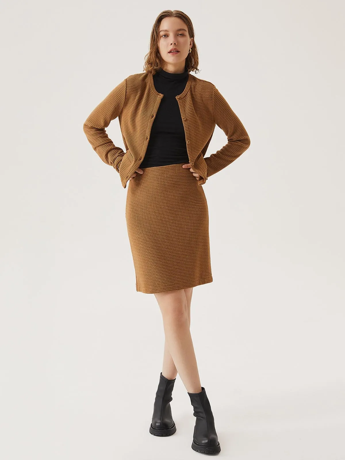 Raised Stripe Button Jacket sold by ogl move product image thumbnail 3