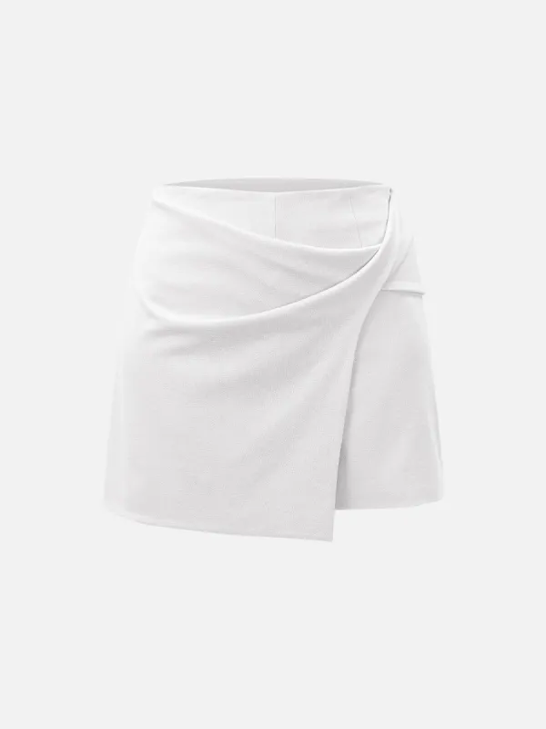 Twist Flap Front Mid-Rise Skort sold by ogl move