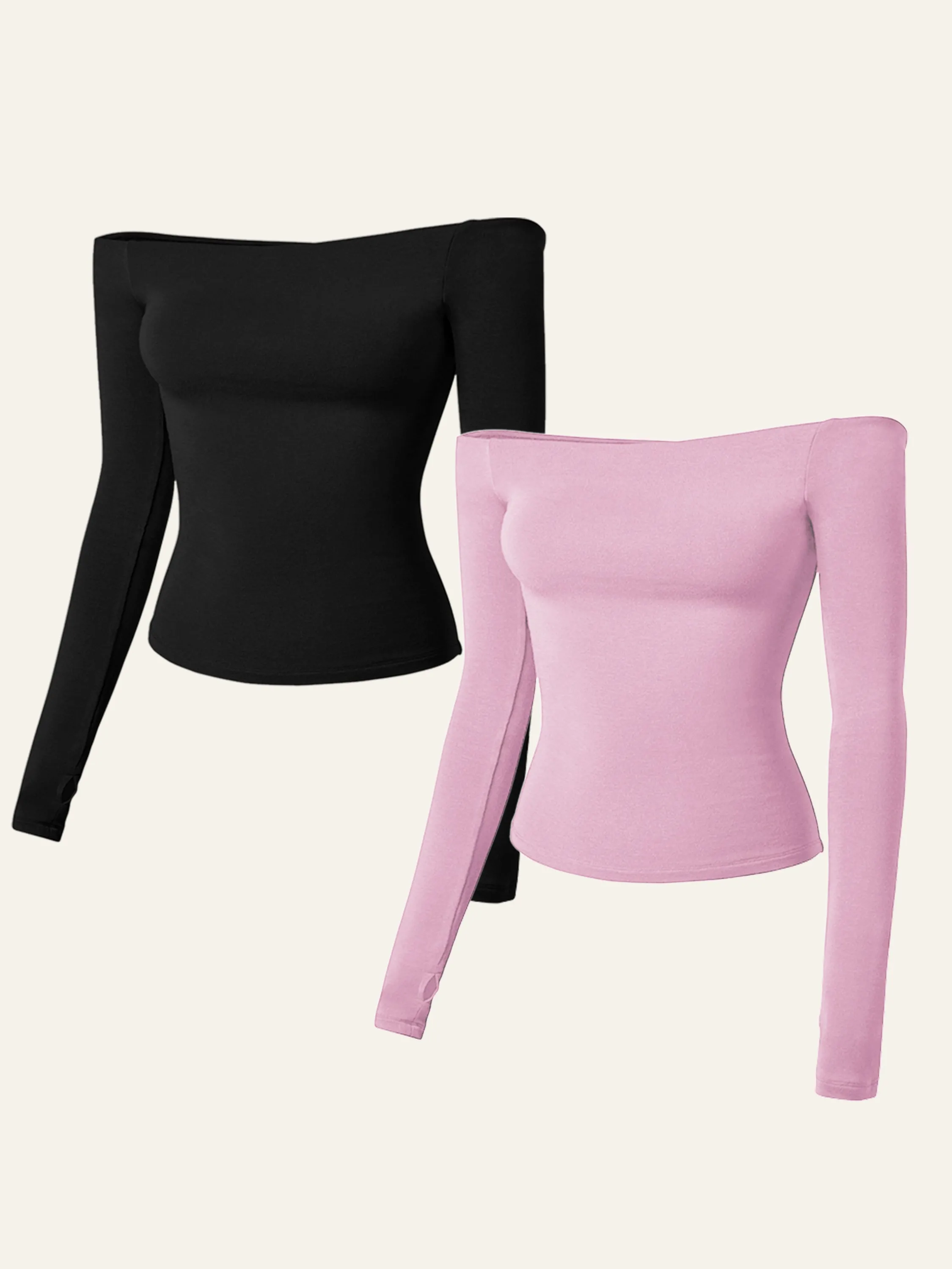 Eco-MiyaMoon® Second Skin Heat-Tech Multi-Wear Body Top 2Pcs Set sold by ogl move