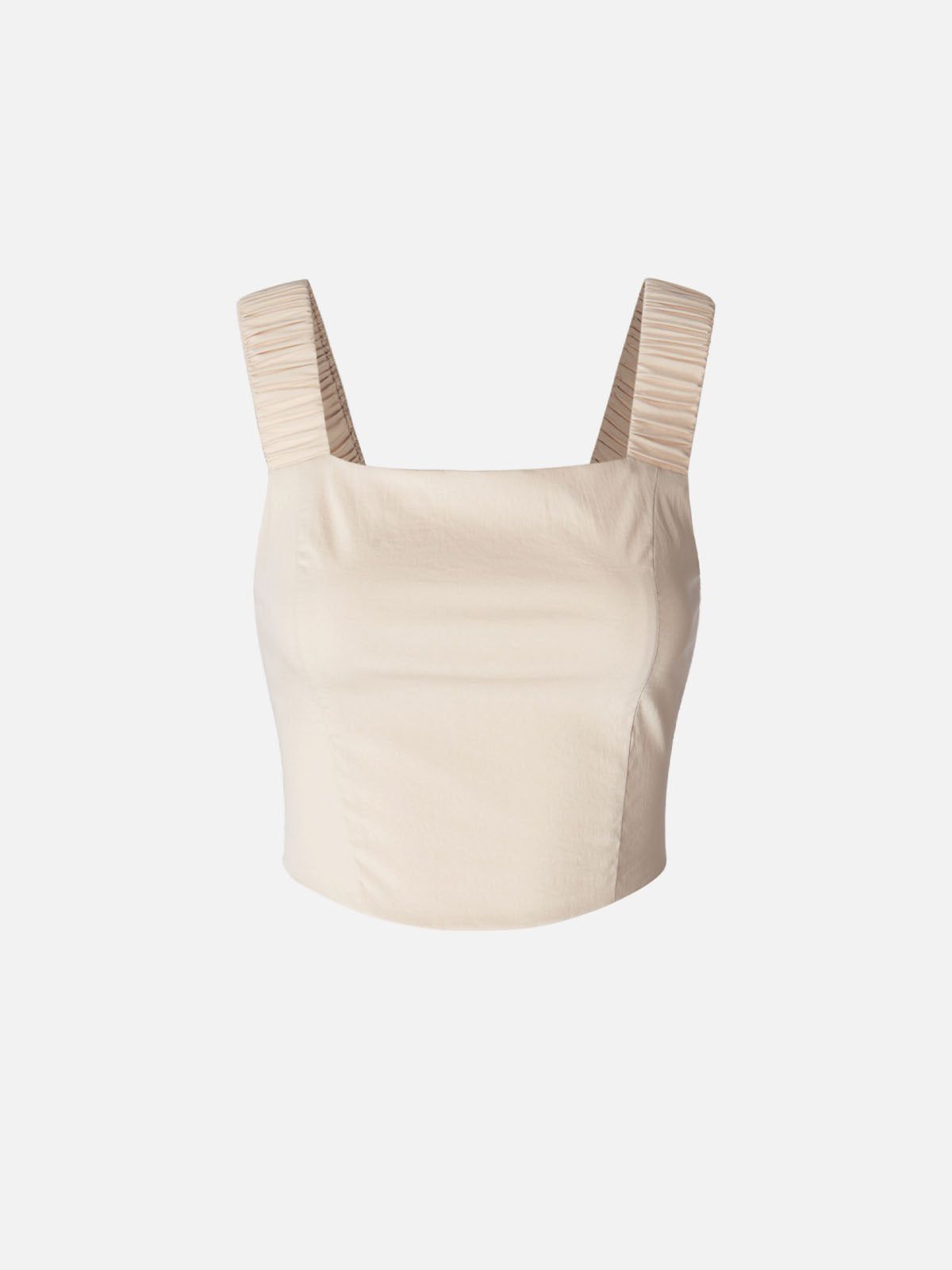 Ruched Elastic Corset-Inspired Top sold by ogl move product image thumbnail 3
