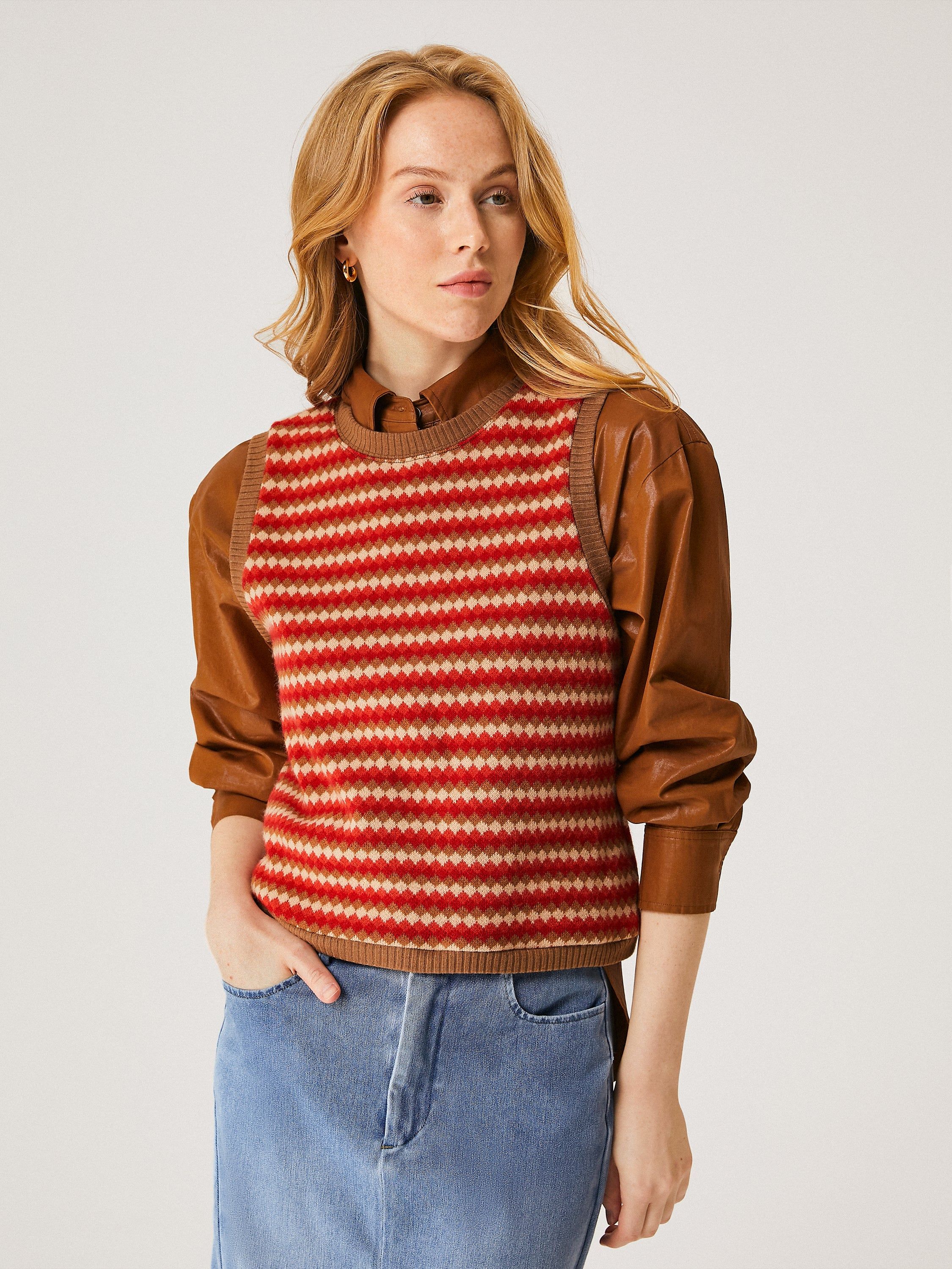 Fair Isle Cashmere-like Vest sold by ogl move