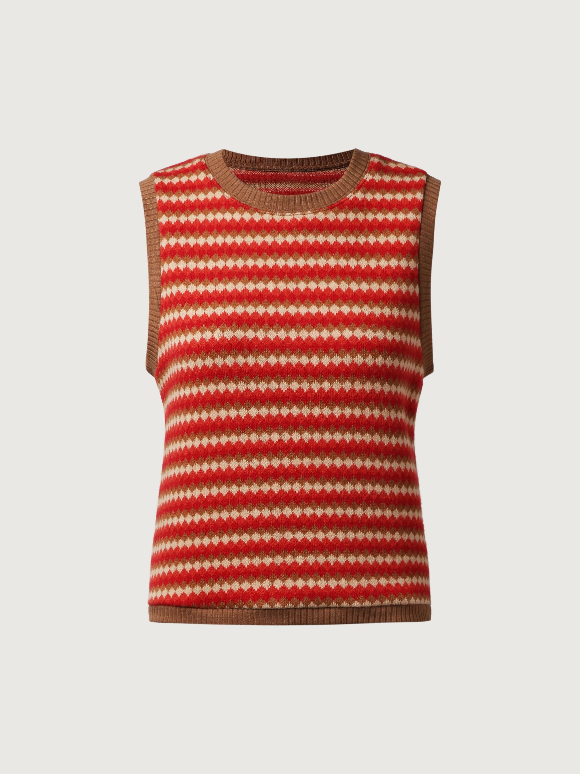 Fair Isle Cashmere-like Vest sold by ogl move product image thumbnail 2