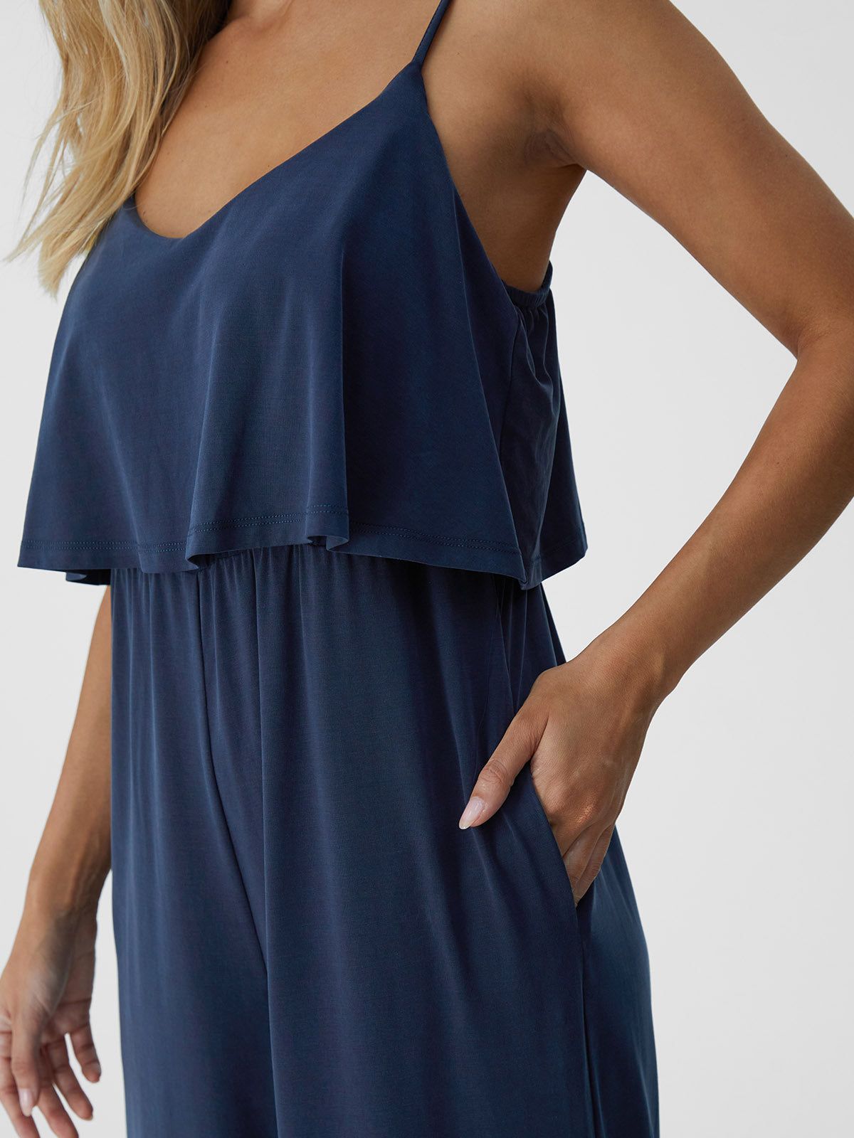 Relaxing Modal Wide Leg Jumpsuit sold by ogl move product image thumbnail 4