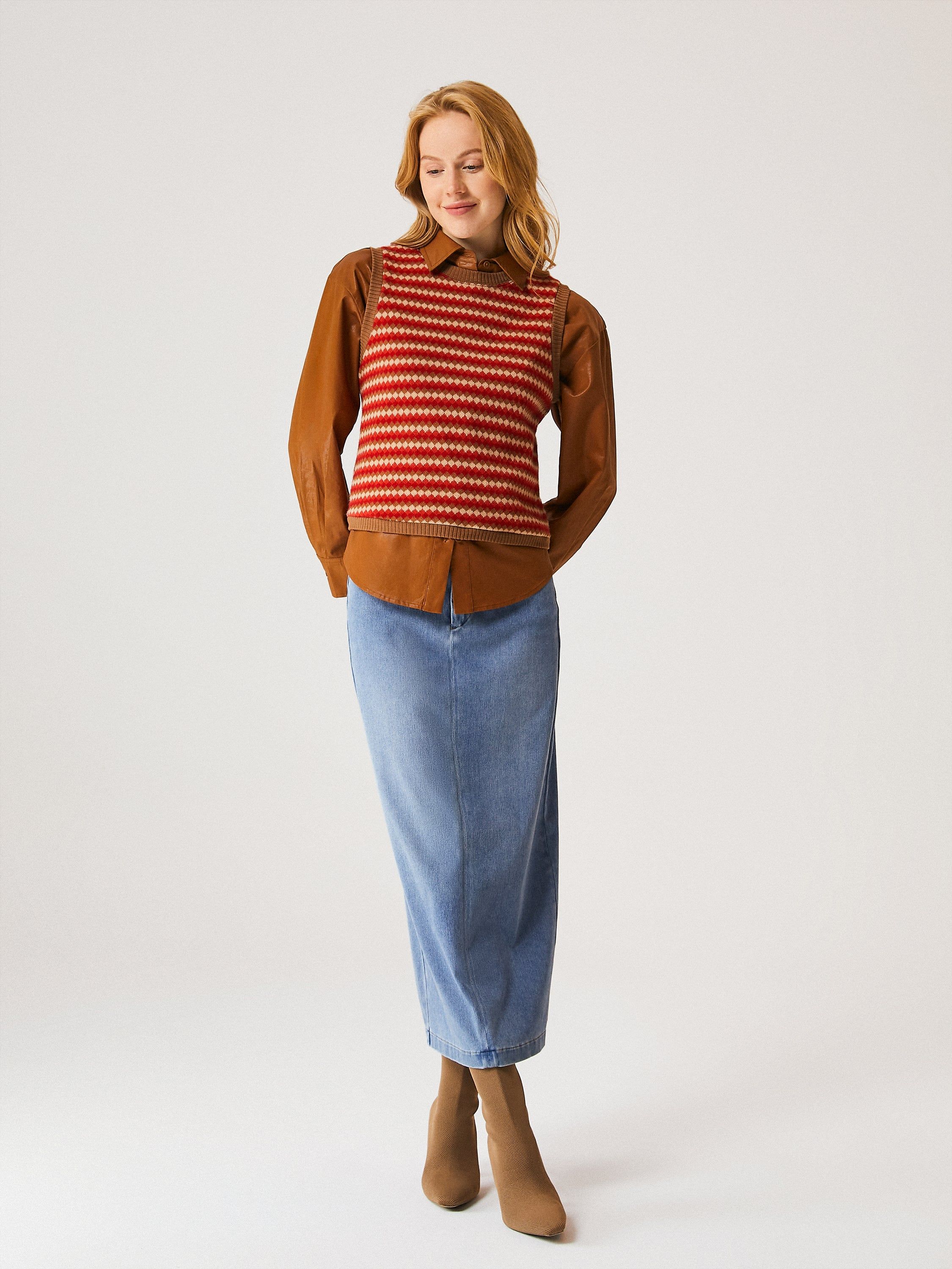 Fair Isle Cashmere-like Vest sold by ogl move product image thumbnail 3