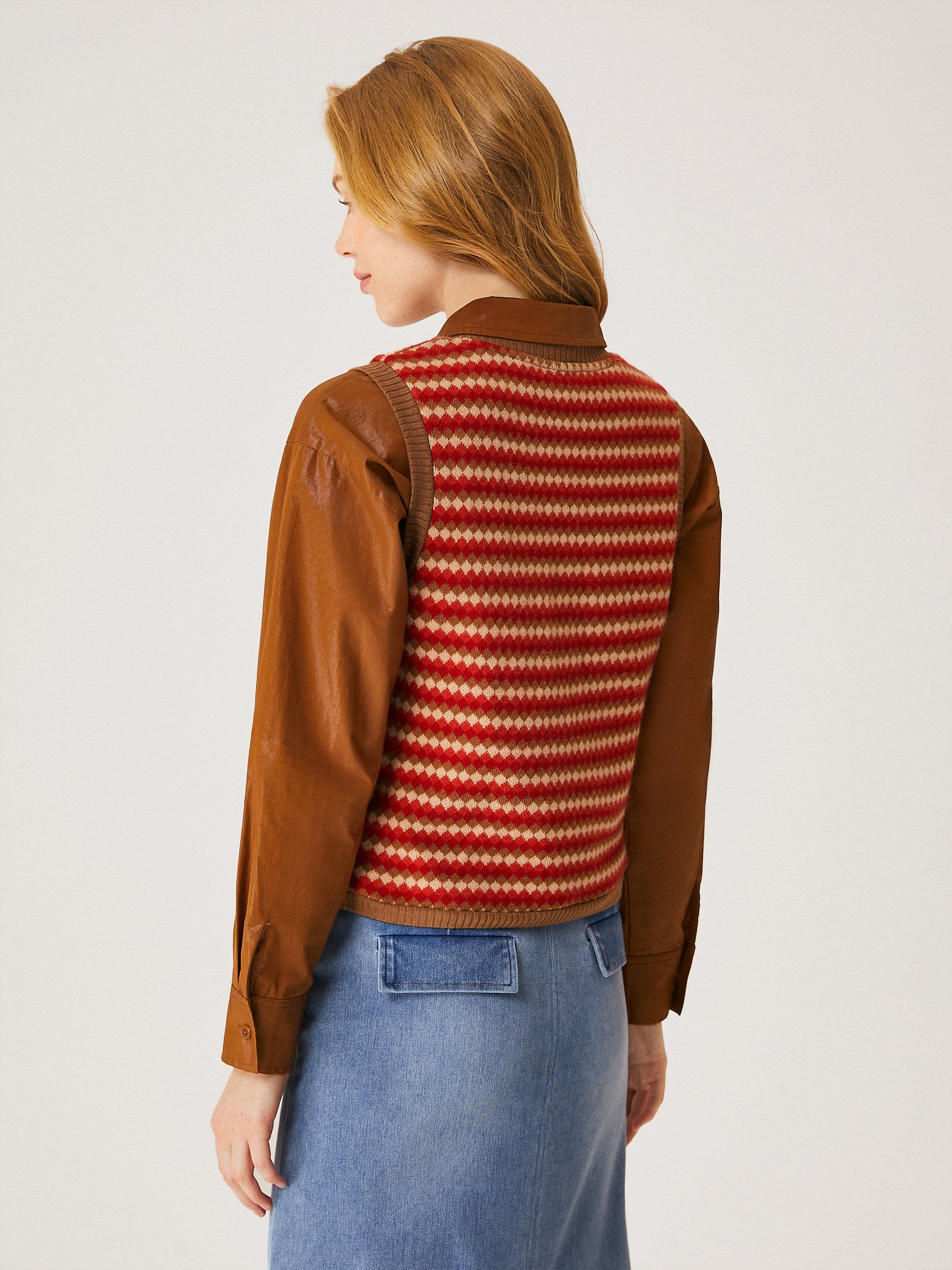 Fair Isle Cashmere-like Vest sold by ogl move product image thumbnail 6