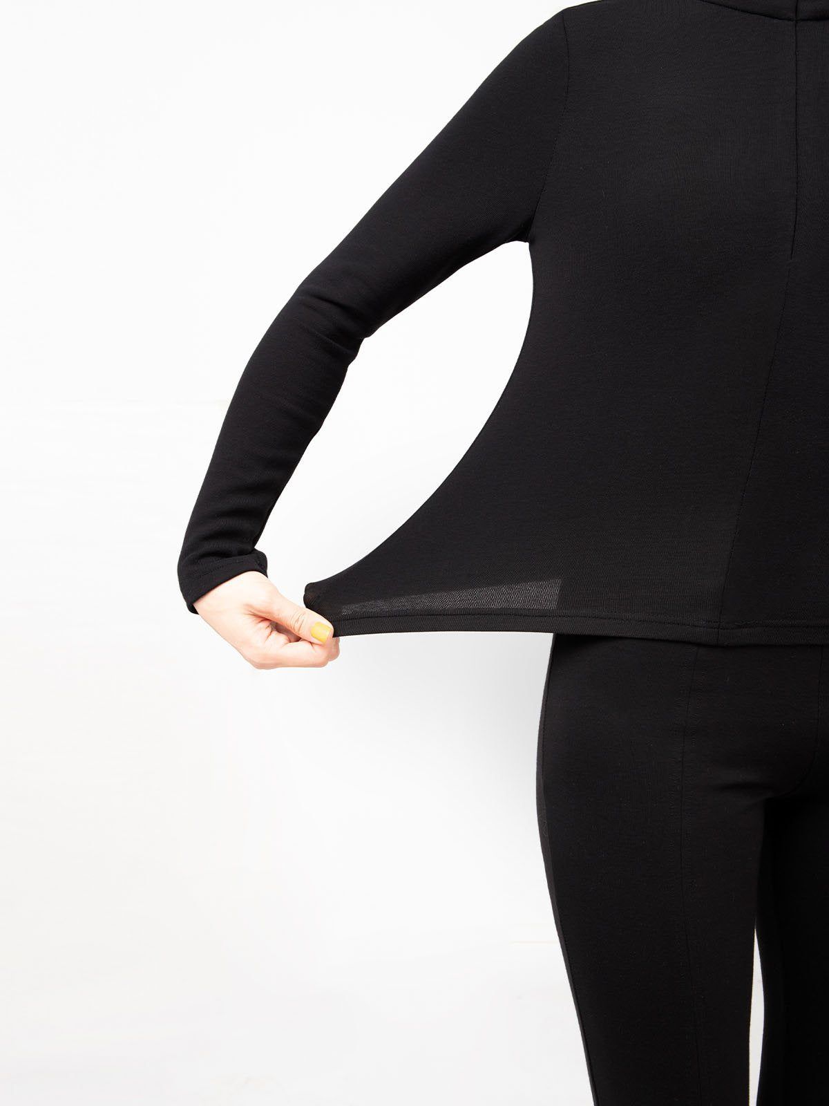 Eco-Mousse® Thermal Brushed Zip Up Mock Neck Top sold by ogl move product image thumbnail 7