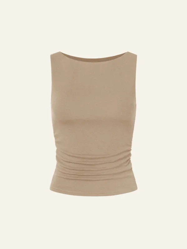 Ruched Sides Boatneck Brami sold by ogl move