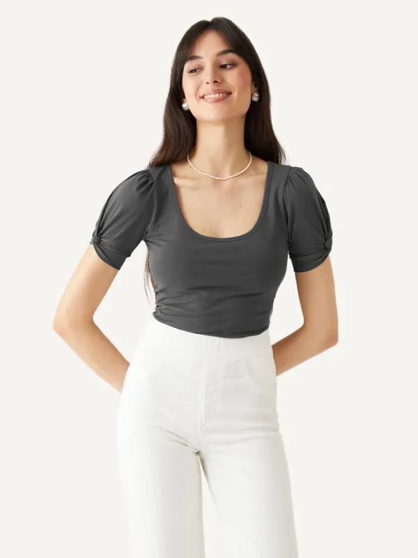 Cotton Jersey Puffy Tee made by ogl move