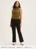 Wool Turtle Neck Ruched Sides Tank sold by ogl move
