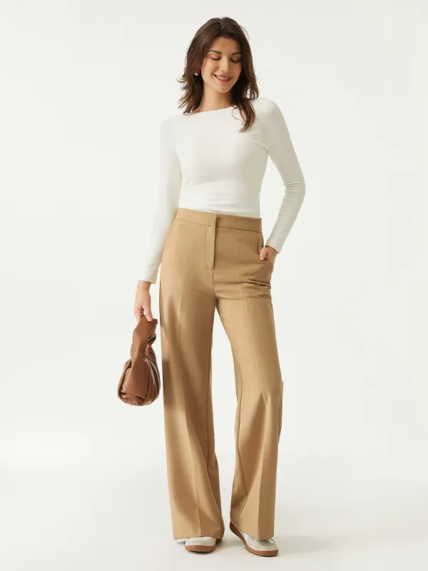 Effortless Slim Straight Leg Work Pant sold by ogl move