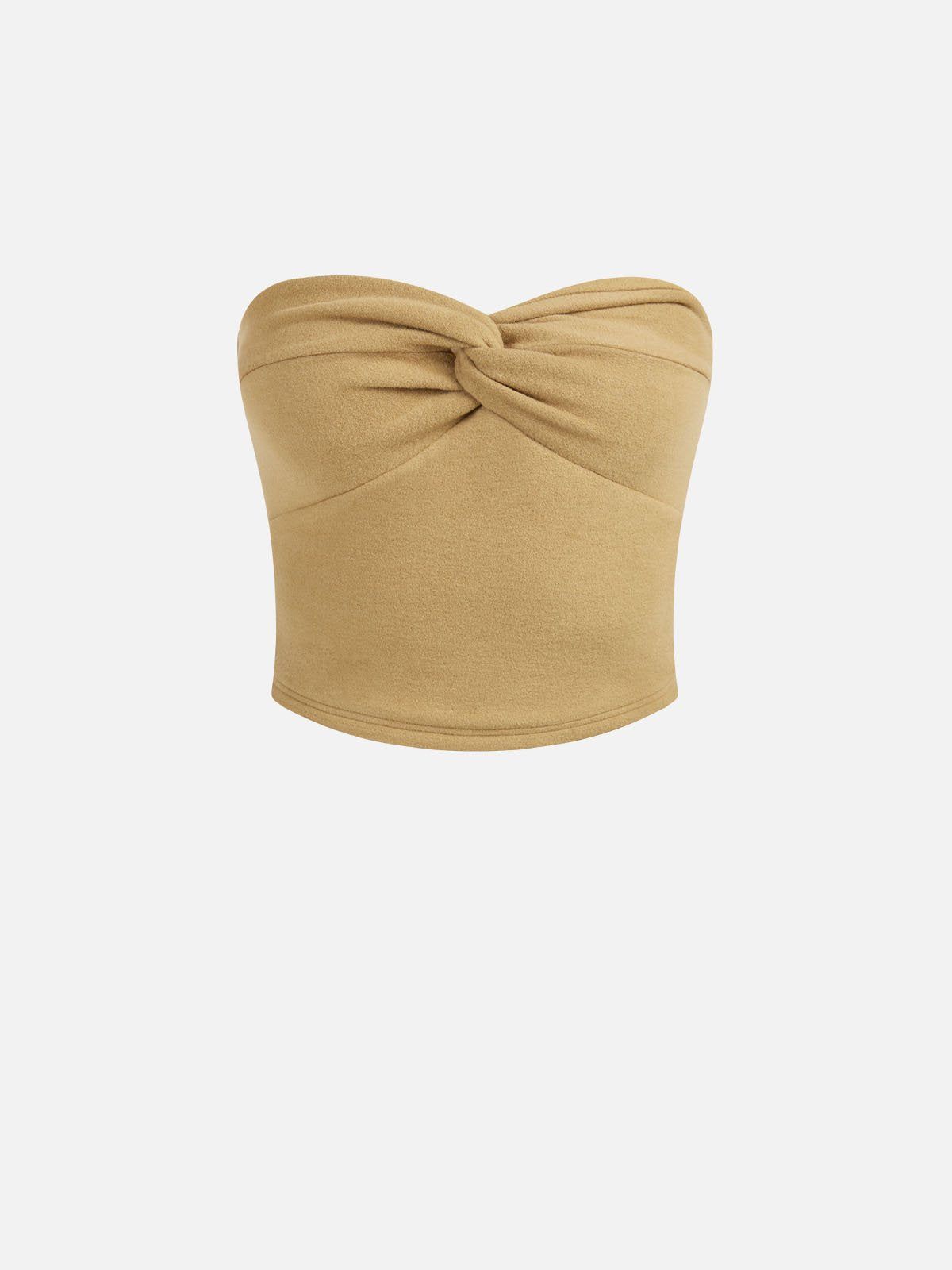 Eco-Mousse® Brushed Twist Front Tube Top sold by ogl move product image thumbnail 4