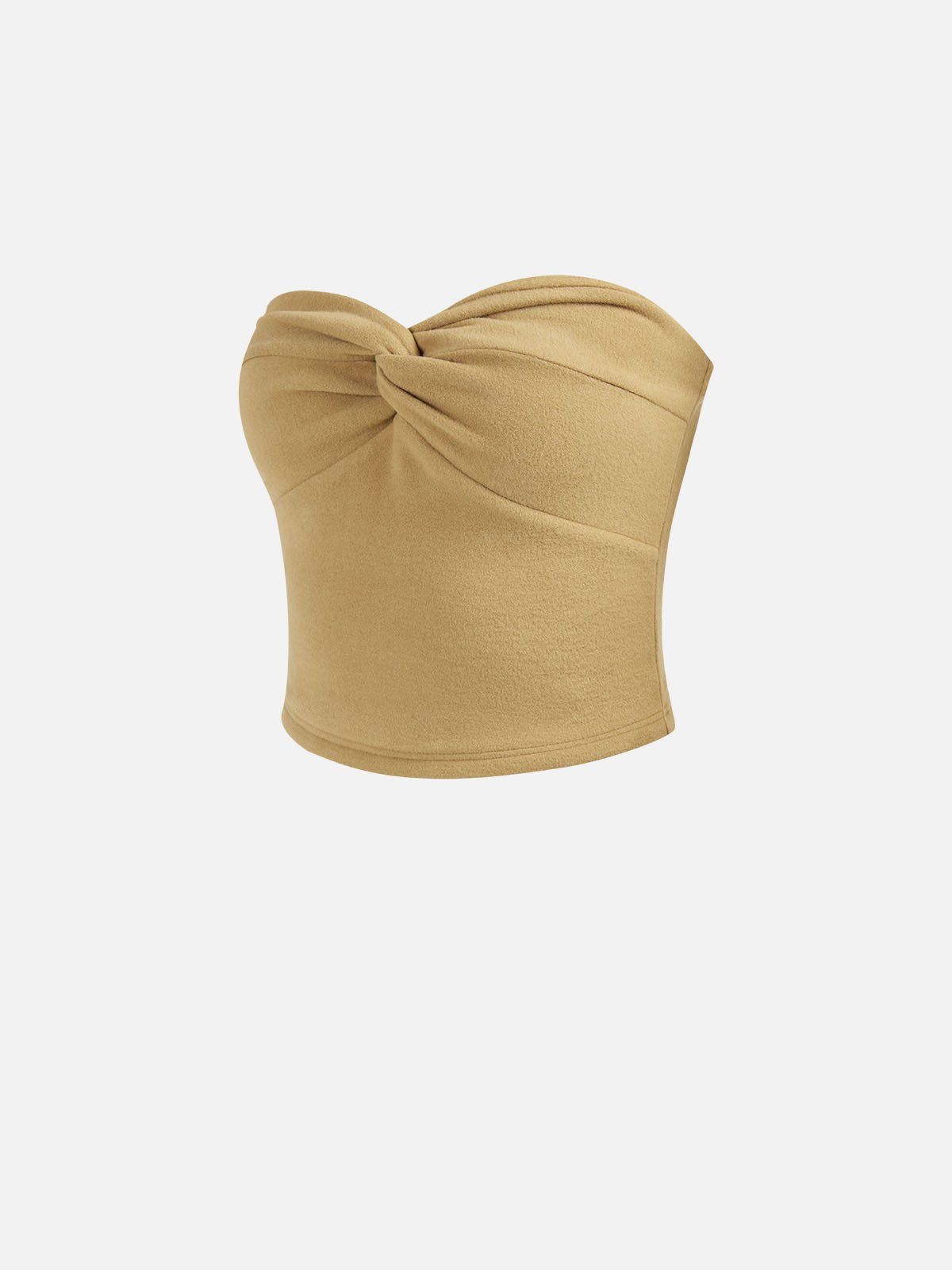 Eco-Mousse® Brushed Twist Front Tube Top sold by ogl move product image thumbnail 2