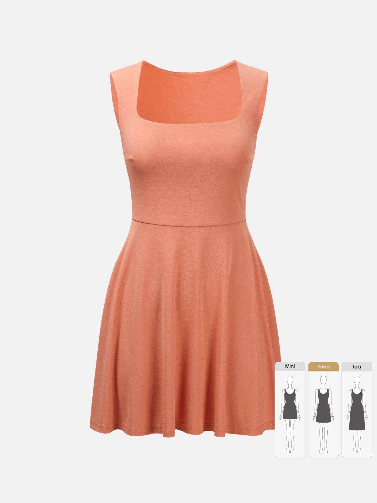 Square Neck Ruffle Flounce Mini Dress with Pockets sold by ogl move product image thumbnail 7